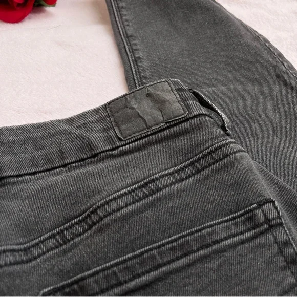 American Eagle Outfitters Stretch Curley Mom Black Wash Jeans Size 00 - Picture 12 of 14